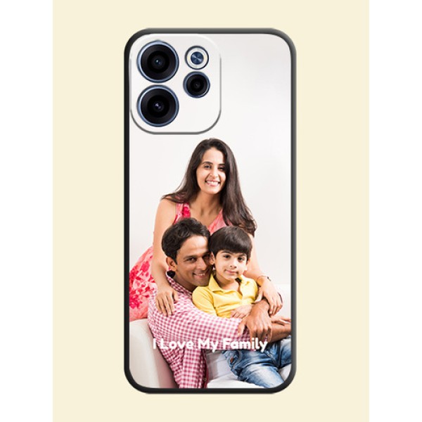 Full Single Pic Upload With Text On Space Black Custom Soft Matte Mobile Back Cover - Oppo Reno 15C 5G Full Single Pic Upload With Text On Space Black Custom Soft Matte Mobile Back Cover - Oppo Reno 15C 5G
