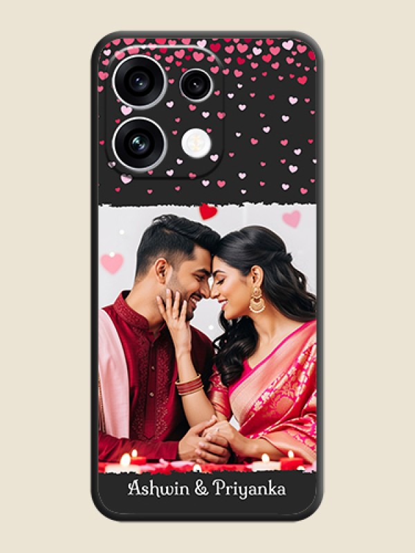 Fall in Love with Your Partner on Photo On Space Black Custom Soft Matte Mobile Back Cover - Oppo Reno 16C 5G
