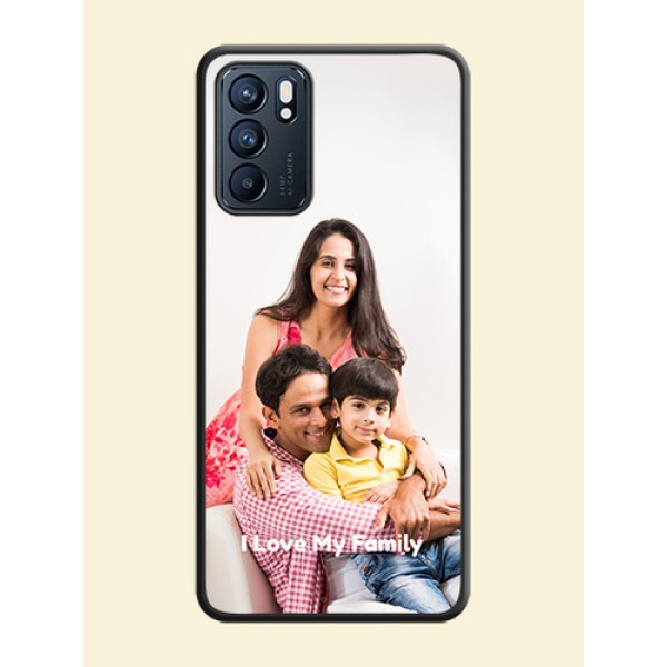 Full Single Pic Upload With Text On Space Black Personalized Soft Matte Phone Covers -Oppo Reno 6 5G Full Single Pic Upload With Text On Space Black Personalized Soft Matte Phone Covers -Oppo Reno 6 5G