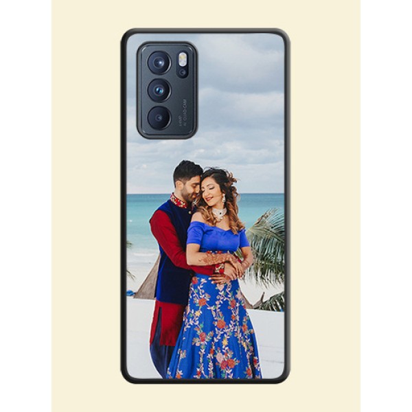 Full Single Pic Upload On Space Black Personalized Soft Matte Phone Covers -Oppo Reno 6 Pro 5G Full Single Pic Upload On Space Black Personalized Soft Matte Phone Covers -Oppo Reno 6 Pro 5G