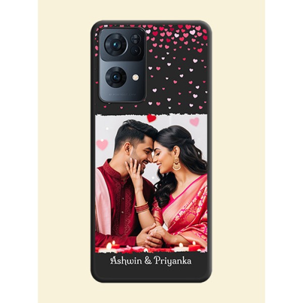 Fall in Love with Your Partner  on Photo on Space Black Soft Matte Phone Cover - Oppo Reno 7 Pro 5G