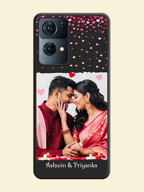 Fall in Love with Your Partner  on Photo on Space Black Soft Matte Phone Cover - Oppo Reno 7 Pro 5G