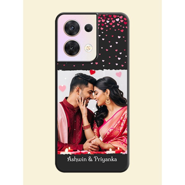 Fall in Love with Your Partner  on Photo on Space Black Soft Matte Phone Cover - Oppo Reno 8 5G