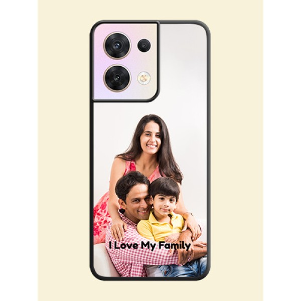 Full Single Pic Upload With Text On Space Black Personalized Soft Matte Phone Covers -Oppo Reno 8 5G Full Single Pic Upload With Text On Space Black Personalized Soft Matte Phone Covers -Oppo Reno 8 5G