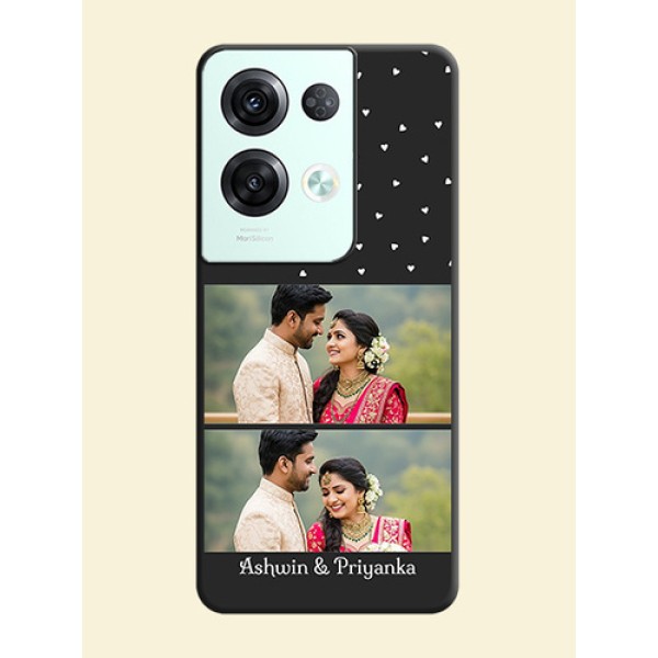 Miniature Love Symbols with Name on Space Black Custom Soft Matte Back Cover - Oppo Reno 8 Pro 5G Miniature Love Symbols with Name on Space Black Custom Soft Matte Back Cover - Oppo Reno 8 Pro 5G