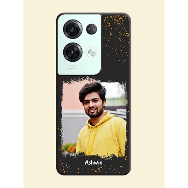 Spray Free Design on Photo on Space Black Soft Matte Phone Cover - Oppo Reno 8 Pro 5G Spray Free Design on Photo on Space Black Soft Matte Phone Cover - Oppo Reno 8 Pro 5G