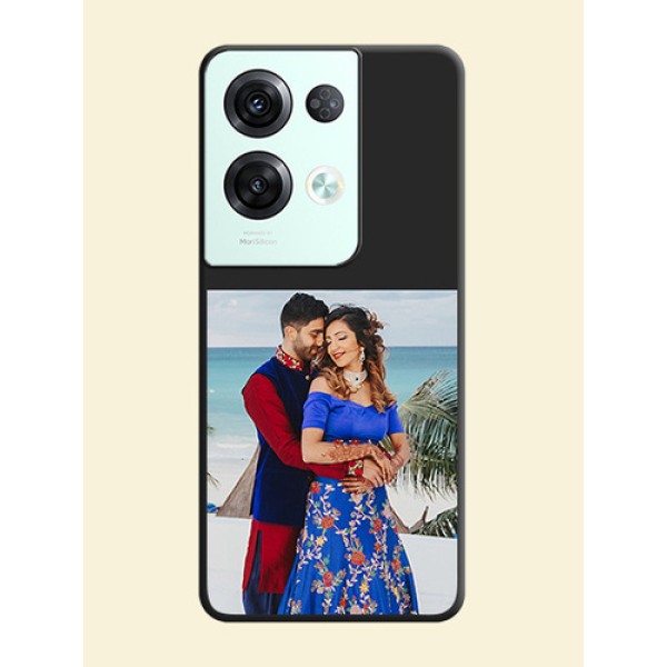 Image Upload With Space Black Color On Custom Soft Matte Mobile Back Cover - Oppo Reno 8 Pro 5G Image Upload With Space Black Color On Custom Soft Matte Mobile Back Cover - Oppo Reno 8 Pro 5G