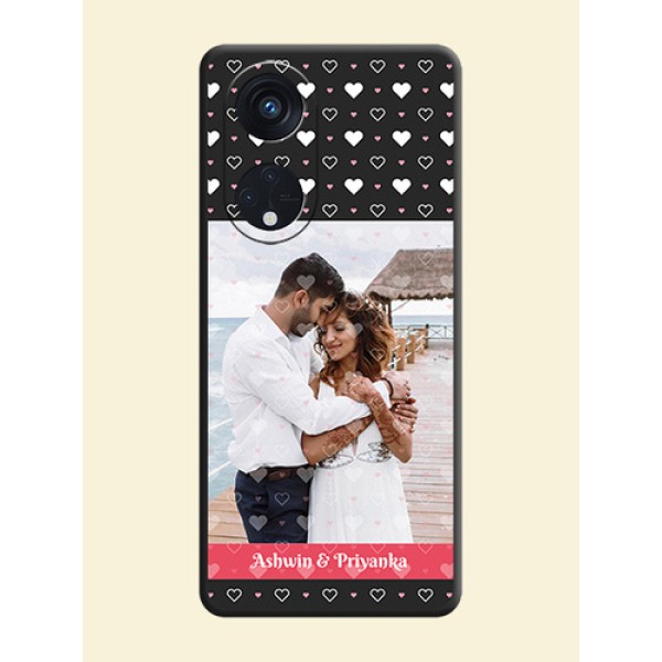 White Color Love Symbols with Text Design on Photo on Space Black Soft Matte Phone Cover - Oppo Reno 8T 5G White Color Love Symbols with Text Design on Photo on Space Black Soft Matte Phone Cover - Oppo Reno 8T 5G