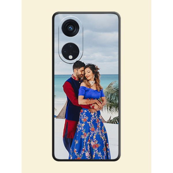 Full Single Pic Upload On Space Black Personalized Soft Matte Phone Covers -Oppo Reno 8T 5G Full Single Pic Upload On Space Black Personalized Soft Matte Phone Covers -Oppo Reno 8T 5G