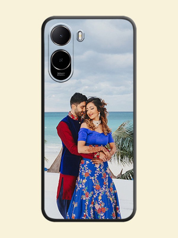 Full Single Pic Upload On Space Black Custom Soft Matte Mobile Back Cover - Poco C81