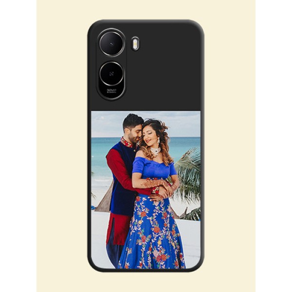 Image Upload With Space Black Color On Custom Soft Matte Mobile Back Cover - Poco C81 Image Upload With Space Black Color On Custom Soft Matte Mobile Back Cover - Poco C81