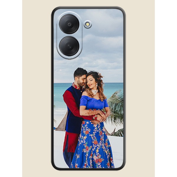 Full Single Pic Upload On Space Black Custom Soft Matte Mobile Back Cover - Poco C81x Full Single Pic Upload On Space Black Custom Soft Matte Mobile Back Cover - Poco C81x