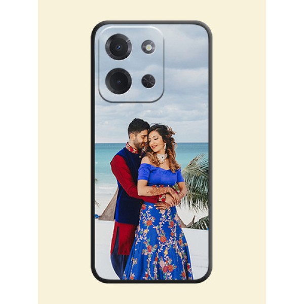 Full Single Pic Upload On Space Black Custom Soft Matte Mobile Back Cover - Poco C85 5G Full Single Pic Upload On Space Black Custom Soft Matte Mobile Back Cover - Poco C85 5G