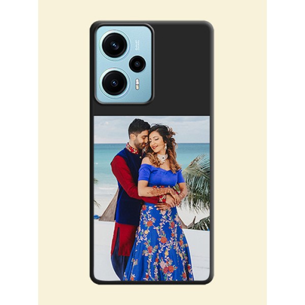 Image Upload With Space Black Color On Custom Soft Matte Mobile Back Cover - Poco F5 Image Upload With Space Black Color On Custom Soft Matte Mobile Back Cover - Poco F5