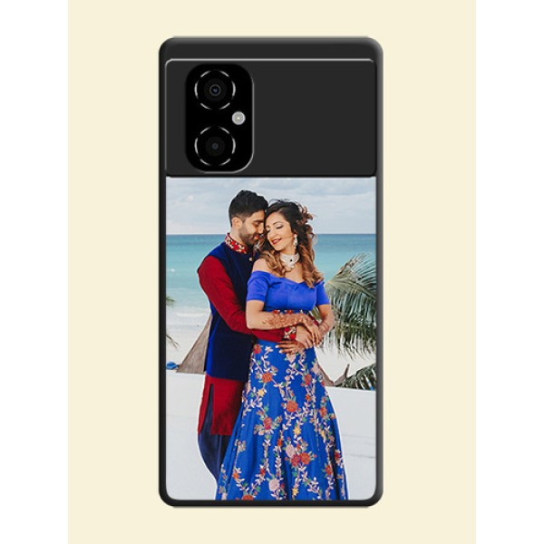 Image Upload With Space Black Color On Custom Soft Matte Mobile Back Cover - Poco M4 5G Image Upload With Space Black Color On Custom Soft Matte Mobile Back Cover - Poco M4 5G