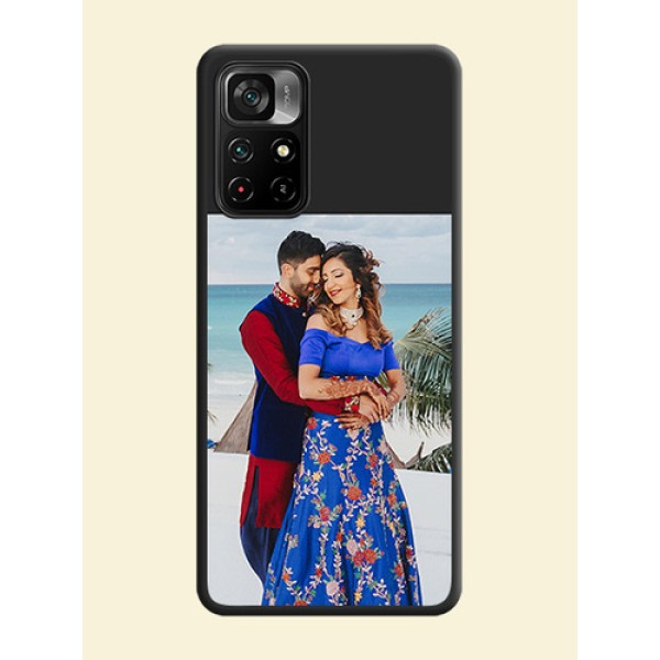 Image Upload With Space Black Color On Custom Soft Matte Mobile Back Cover - Poco M4 Pro 5G Image Upload With Space Black Color On Custom Soft Matte Mobile Back Cover - Poco M4 Pro 5G