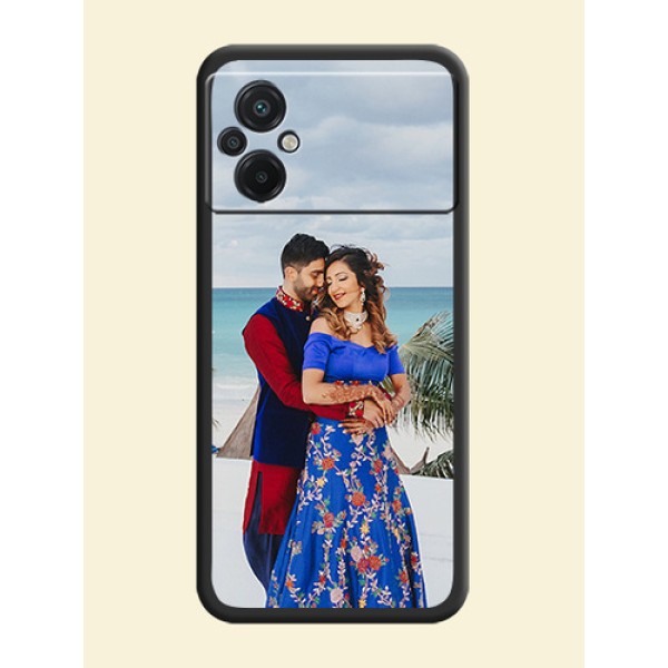 Full Single Pic Upload On Space Black Personalized Soft Matte Phone Covers -Poco M5 Full Single Pic Upload On Space Black Personalized Soft Matte Phone Covers -Poco M5
