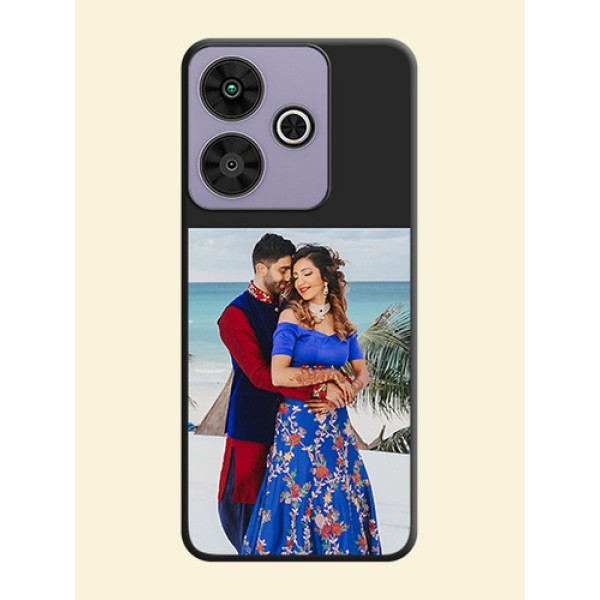 Image Upload With Space Black Color On Custom Soft Matte Mobile Back Cover - Poco M6 Plus 5G Image Upload With Space Black Color On Custom Soft Matte Mobile Back Cover - Poco M6 Plus 5G