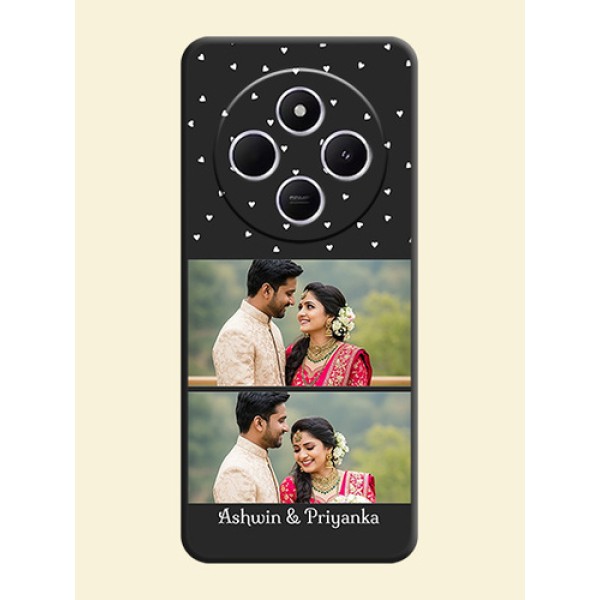 Miniature Love Symbols with Name On Space Black Custom Soft Matte Mobile Back Cover - Poco M7 5G Miniature Love Symbols with Name On Space Black Custom Soft Matte Mobile Back Cover - Poco M7 5G