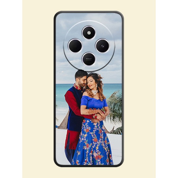 Full Single Pic Upload On Space Black Custom Soft Matte Mobile Back Cover - Poco M7 5G Full Single Pic Upload On Space Black Custom Soft Matte Mobile Back Cover - Poco M7 5G