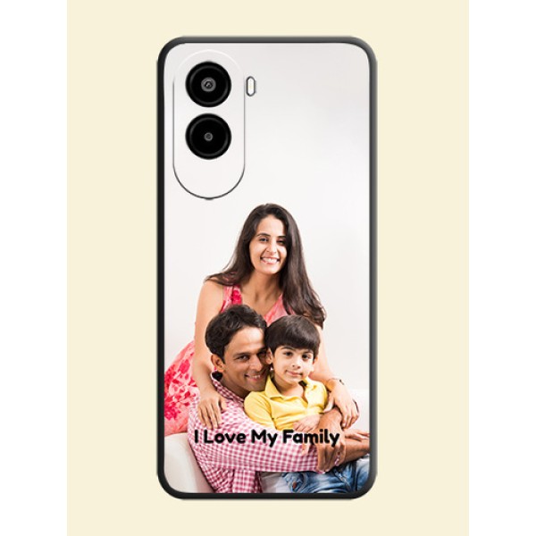 Full Single Pic Upload With Text On Space Black Custom Soft Matte Mobile Back Cover - Poco M7 Plus 5G Full Single Pic Upload With Text On Space Black Custom Soft Matte Mobile Back Cover - Poco M7 Plus 5G