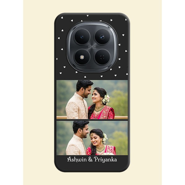 Miniature Love Symbols with Name On Space Black Custom Soft Matte Mobile Back Cover - Poco M8 5G Miniature Love Symbols with Name On Space Black Custom Soft Matte Mobile Back Cover - Poco M8 5G