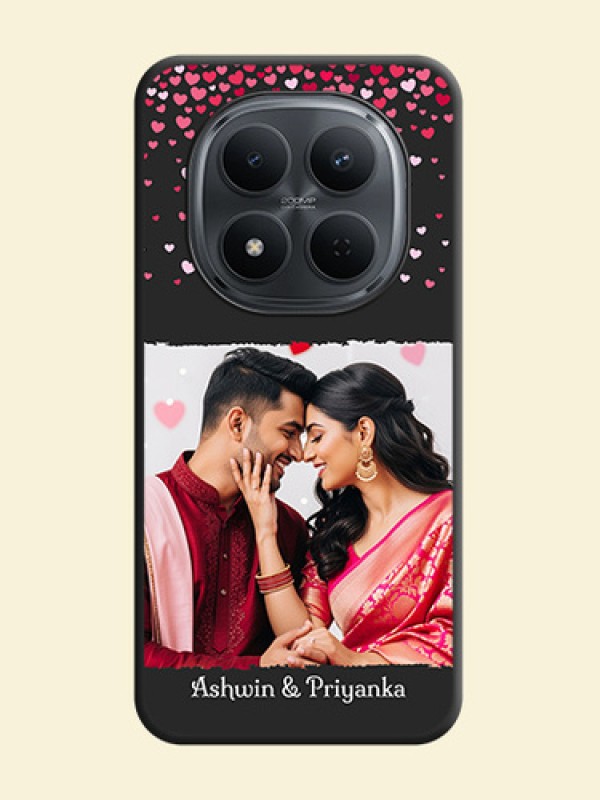 Fall in Love with Your Partner on Photo On Space Black Custom Soft Matte Mobile Back Cover - Poco M8 5G