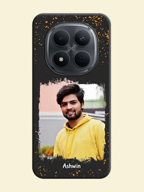 Spray Free Design on Photo On Space Black Custom Soft Matte Mobile Back Cover - Poco M8 5G