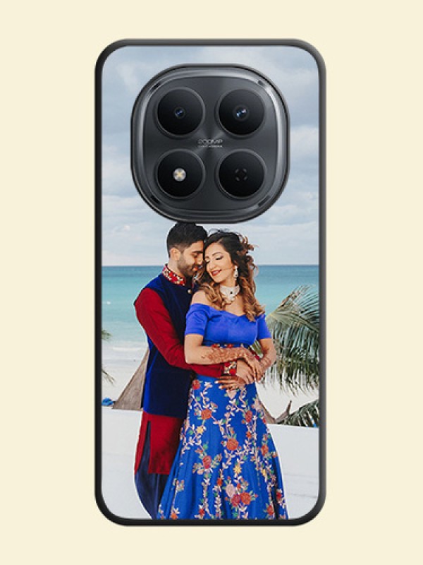Full Single Pic Upload On Space Black Custom Soft Matte Mobile Back Cover - Poco M8 5G