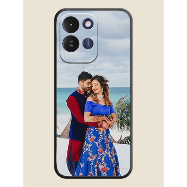 Full Single Pic Upload On Space Black Custom Soft Matte Mobile Back Cover - Poco M8x 5G Full Single Pic Upload On Space Black Custom Soft Matte Mobile Back Cover - Poco M8x 5G