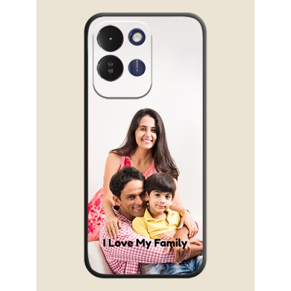 Full Single Pic Upload With Text On Space Black Custom Soft Matte Mobile Back Cover - Poco M8x 5G Full Single Pic Upload With Text On Space Black Custom Soft Matte Mobile Back Cover - Poco M8x 5G