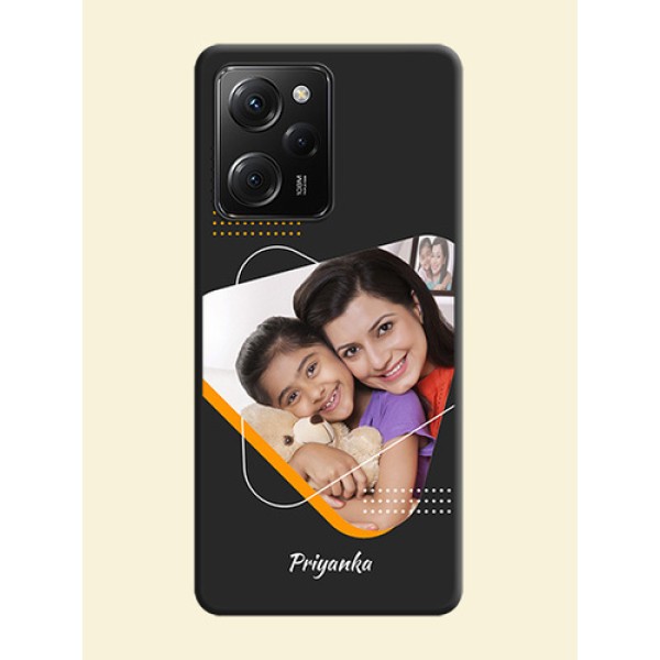 Yellow Triangle - Photo on Space Black Soft Matte Phone Cover -Poco X5 Pro 5G Yellow Triangle - Photo on Space Black Soft Matte Phone Cover -Poco X5 Pro 5G