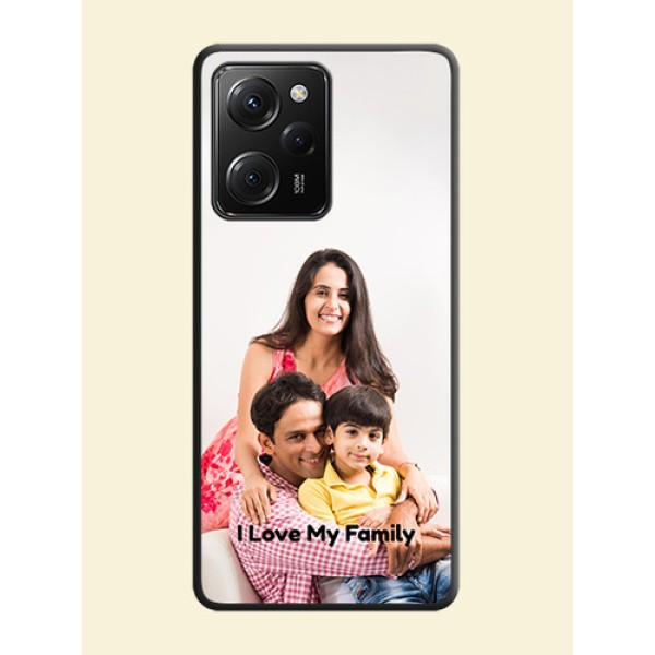 Full Single Pic Upload With Text On Space Black Personalized Soft Matte Phone Covers -ApplePoco X5 Pro 5G Full Single Pic Upload With Text On Space Black Personalized Soft Matte Phone Covers -ApplePoco X5 Pro 5G