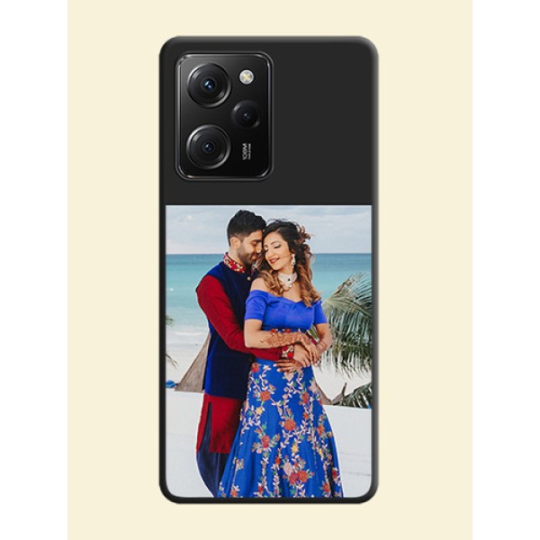 Image Upload With Space Black Color On Custom Soft Matte Mobile Back Cover - Poco X5 Pro 5G Image Upload With Space Black Color On Custom Soft Matte Mobile Back Cover - Poco X5 Pro 5G