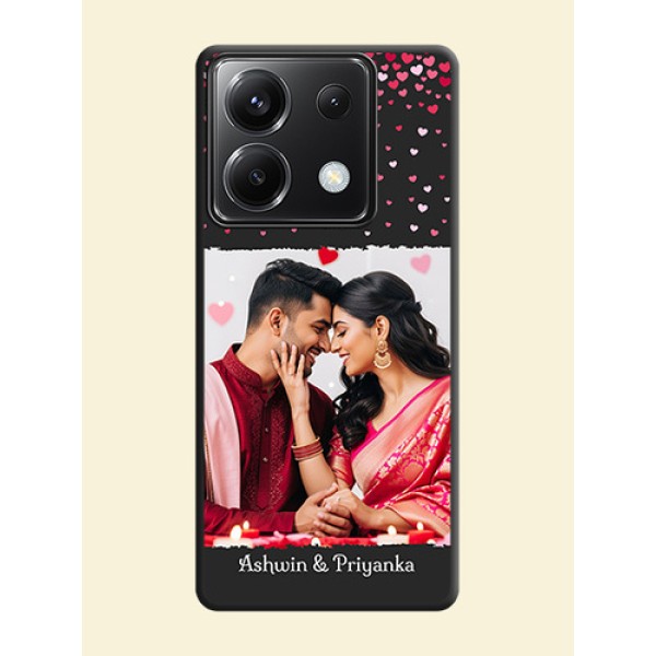 Fall in Love with Your Partner - Photo on Space Black Soft Matte Phone Cover - Poco X6 5G Fall in Love with Your Partner - Photo on Space Black Soft Matte Phone Cover - Poco X6 5G