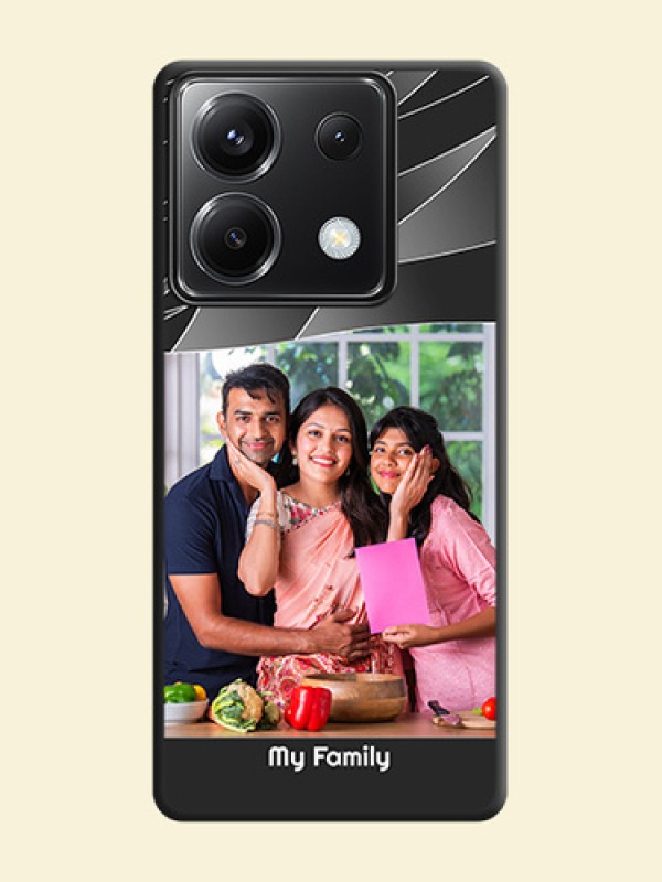 Mixed Wave Lines - Photo on Space Black Soft Matte Mobile Cover - Poco X6 5G