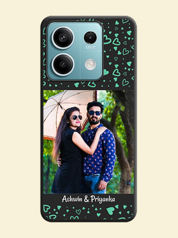 Sea Green Indefinite Love Pattern - Photo on Space Black Soft Matte Mobile Cover - Poco X6 Neo 5G