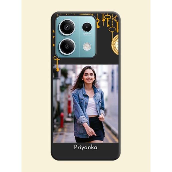Decorative Design with Text on Space Black Custom Soft Matte Back Cover - Poco X6 Neo 5G Decorative Design with Text on Space Black Custom Soft Matte Back Cover - Poco X6 Neo 5G