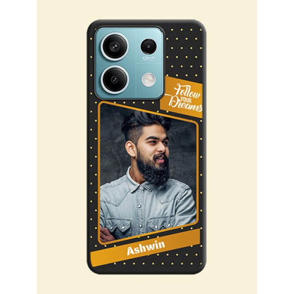 Follow Your Dreams with White Dots on Space Black Custom Soft Matte Phone Cases - Poco X6 Neo 5G Follow Your Dreams with White Dots on Space Black Custom Soft Matte Phone Cases - Poco X6 Neo 5G