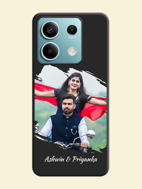 Grunge Brush Strokes - Photo on Space Black Soft Matte Back Cover - Poco X6 Neo 5G
