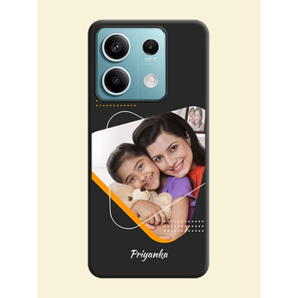 Yellow Triangle - Photo on Space Black Soft Matte Phone Cover - Poco X6 Neo 5G Yellow Triangle - Photo on Space Black Soft Matte Phone Cover - Poco X6 Neo 5G