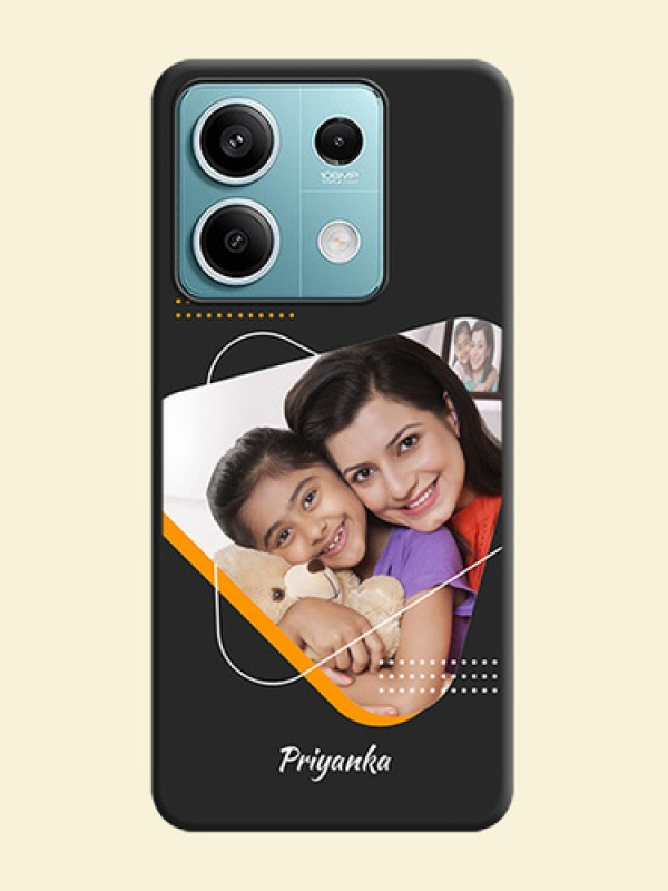 Yellow Triangle - Photo on Space Black Soft Matte Phone Cover - Poco X6 Neo 5G