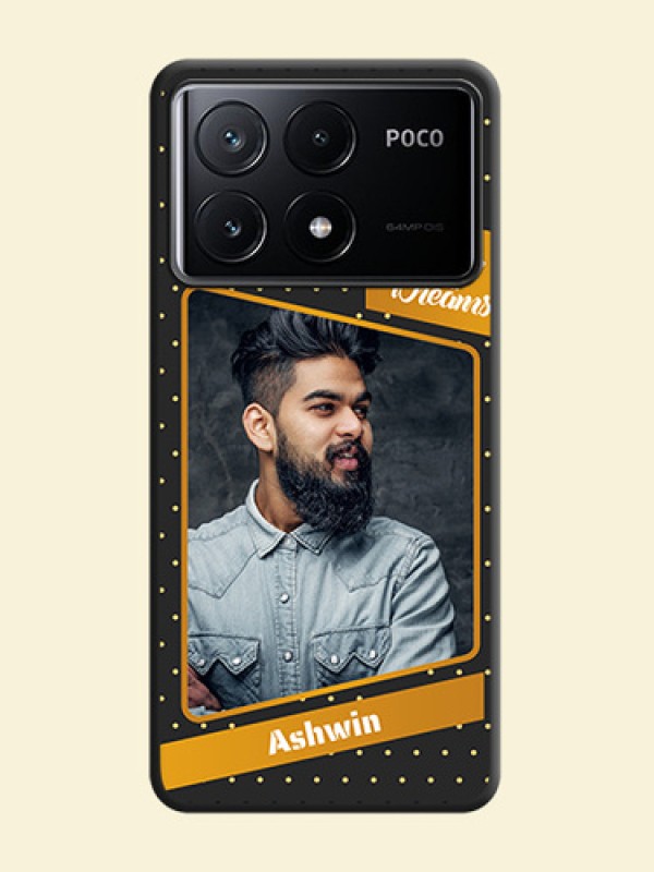 Follow Your Dreams with White Dots on Space Black Custom Soft Matte Phone Cases - Poco X6 Pro 5G
