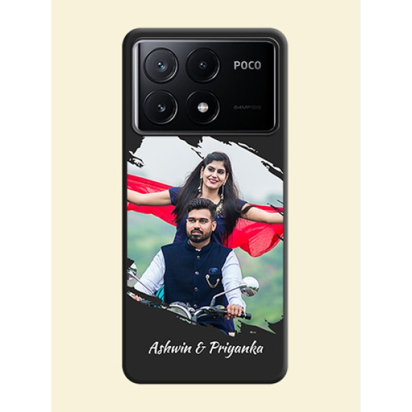 Grunge Brush Strokes - Photo on Space Black Soft Matte Back Cover - Poco X6 Pro 5G Grunge Brush Strokes - Photo on Space Black Soft Matte Back Cover - Poco X6 Pro 5G