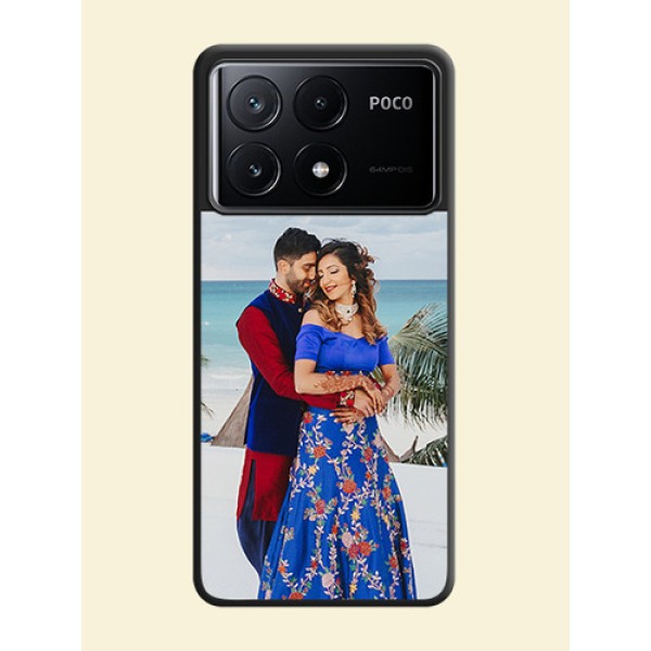Image Upload With Space Black Color On Custom Soft Matte Mobile Back Cover - Poco X6 Pro 5G Image Upload With Space Black Color On Custom Soft Matte Mobile Back Cover - Poco X6 Pro 5G