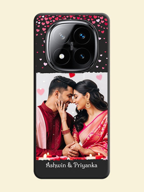 Fall in Love with Your Partner on Photo On Space Black Custom Soft Matte Mobile Back Cover - Poco X7 5G