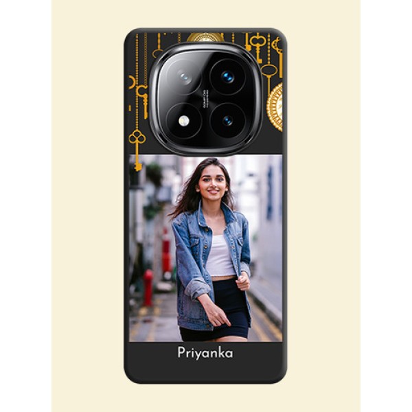 Decorative Design with Text On Space Black Custom Soft Matte Mobile Back Cover - Poco X7 5G Decorative Design with Text On Space Black Custom Soft Matte Mobile Back Cover - Poco X7 5G