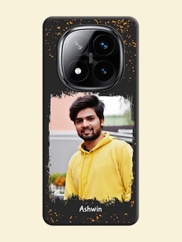 Spray Free Design on Photo On Space Black Custom Soft Matte Mobile Back Cover - Poco X7 5G