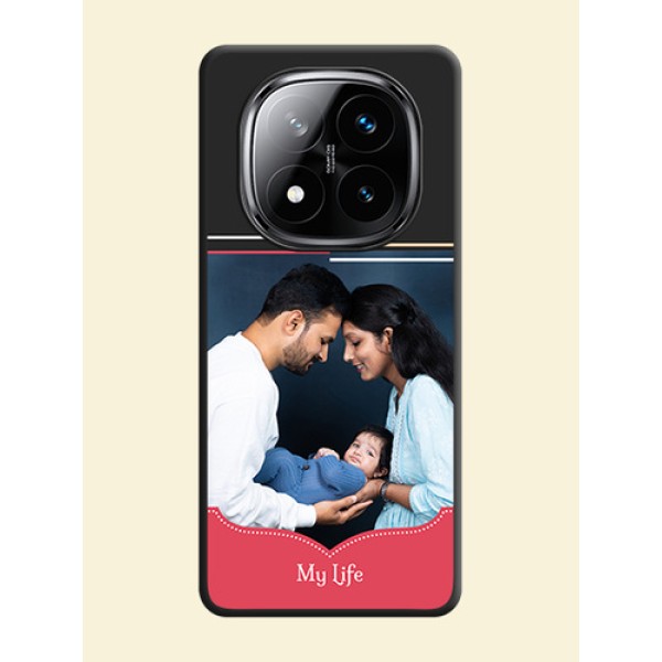 Classic Plain Design with Name On Space Black Custom Soft Matte Mobile Back Cover - Poco X7 5G Classic Plain Design with Name On Space Black Custom Soft Matte Mobile Back Cover - Poco X7 5G