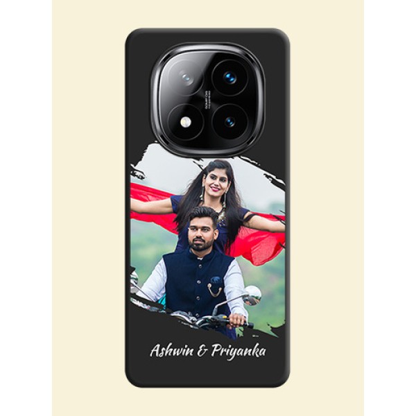 Grunge Brush Strokes on Photo On Space Black Custom Soft Matte Mobile Back Cover - Poco X7 5G Grunge Brush Strokes on Photo On Space Black Custom Soft Matte Mobile Back Cover - Poco X7 5G